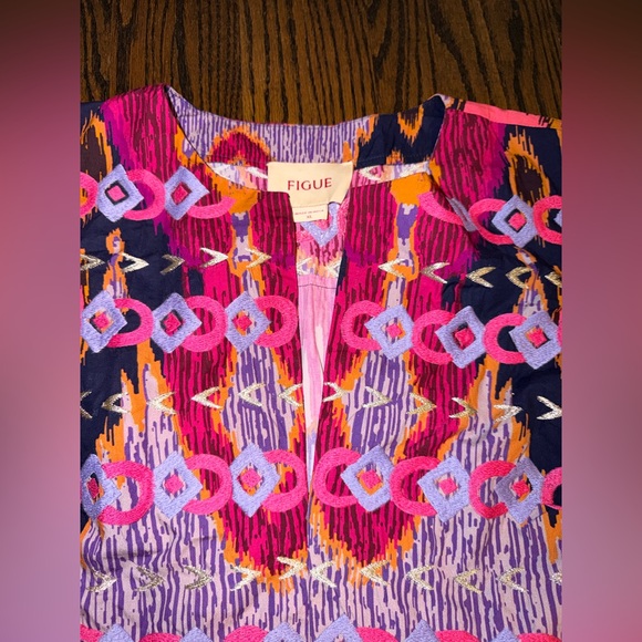 Figue lucie ikat Colorful Geometric Dress xl - Picture 3 of 5